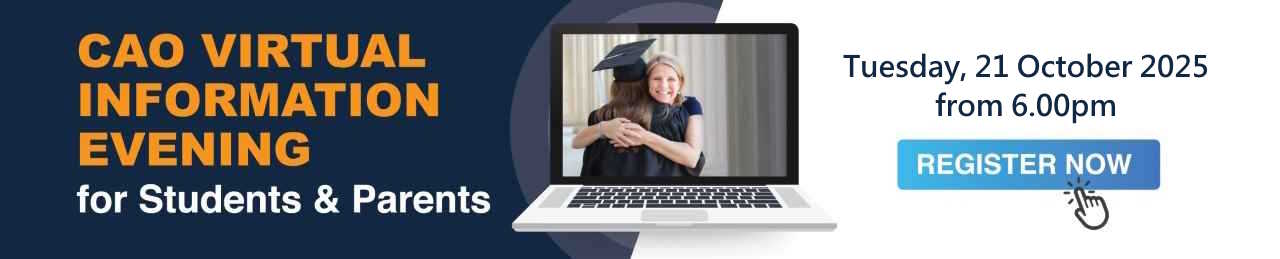 CAO webinar for applicants and parents - Register now