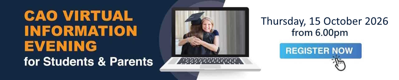 CAO webinar for applicants and parents/guardians - Register now